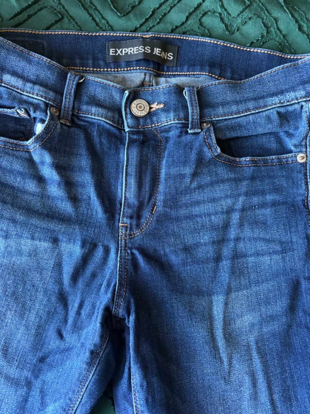 Express Blue Mid-Rise Bootcut Jean. Jean sale! - Picture 4 of 4